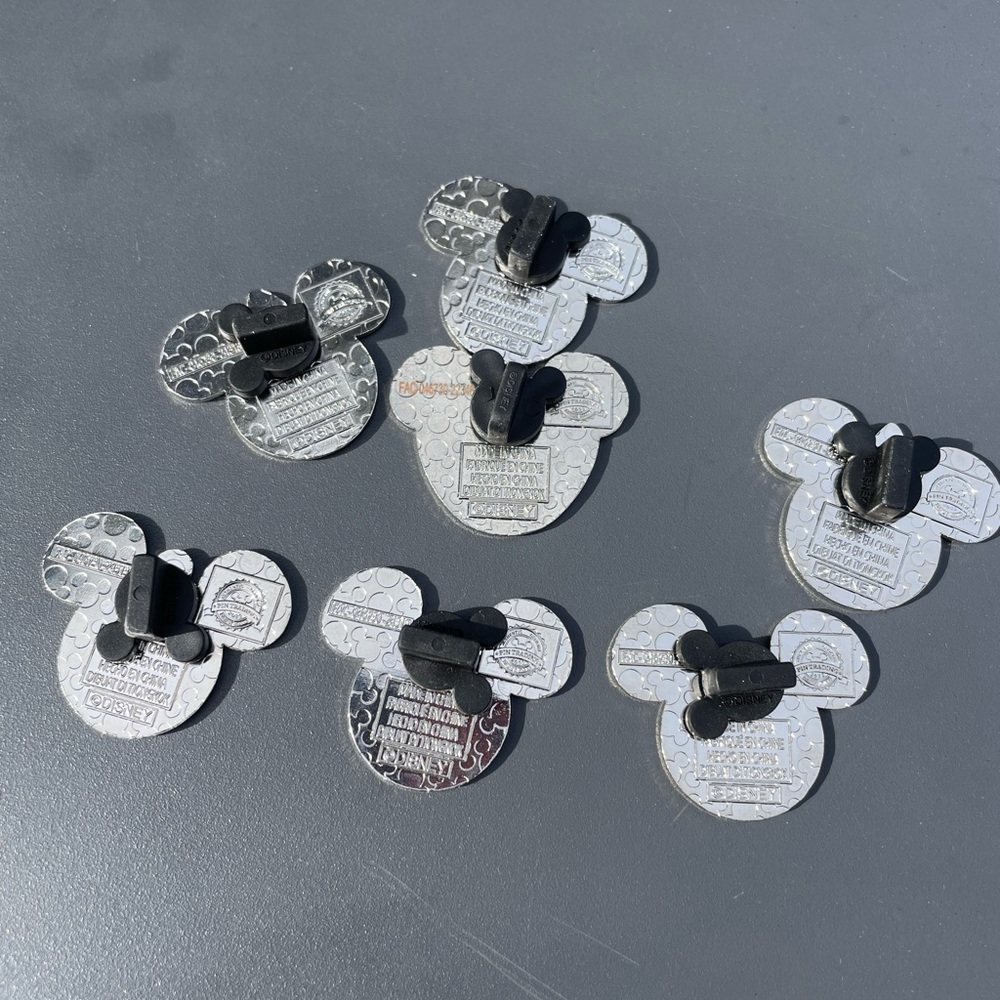 Disney Villains Mickey Mouse Ear Pin Collection - Red, Yellow, Blue, Black - Picture 2 of 2